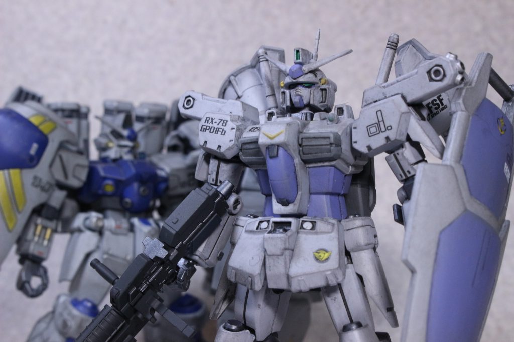 これで一号機二号機と揃いました。三号機ステイメンは以前作った物があるのですがガンダムマーカーで塗装した塗面が劣化して色が抜けてきてるようなので一旦塗装剥がして手加えたりして作り直そうかな、と。以前作ったサイサリスMLRSとステイメンも良ければ見てみてください。https://gumpla.jp/hg/737322https://gumpla.jp/hg/2101006