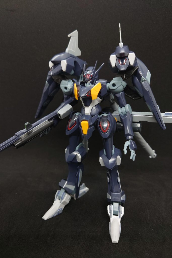 追加案その2足部のディテール追加。ビームアルケヒューズにエネルギースコープを追加。更に背部にプロペラントタンクも追加。