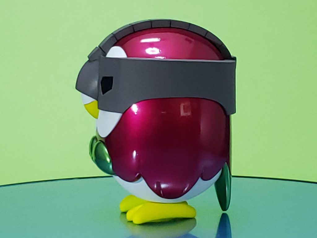 よこ(笑)あ、このヘッドギア取り外し出来ます。トリだけに・・・