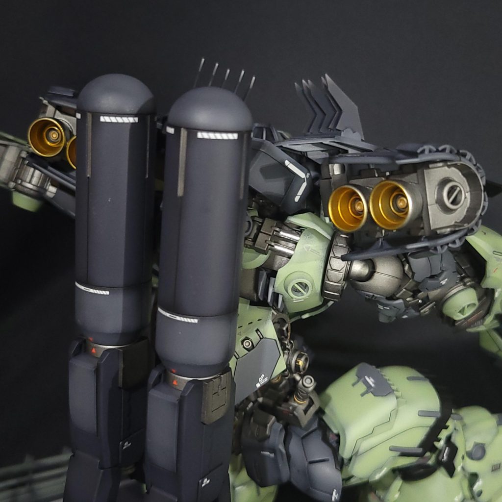 バックショット隙間はなるべく埋めるようにしました。