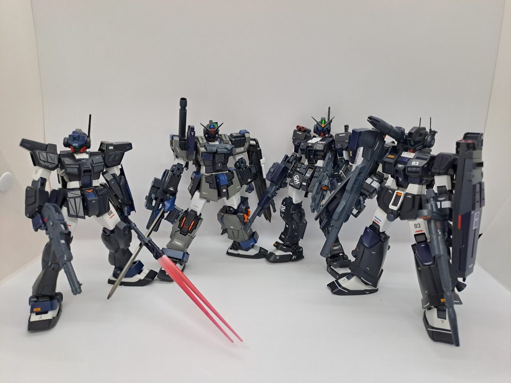 今年で作った傭兵仕様ジム、何気にチームまで揃えた。