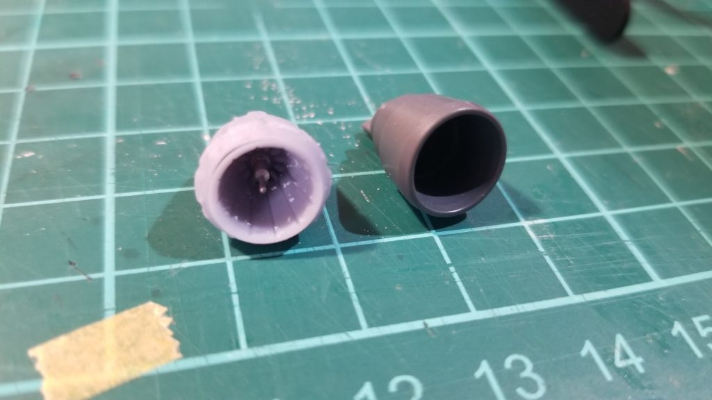 新造したバーニアノズルです。