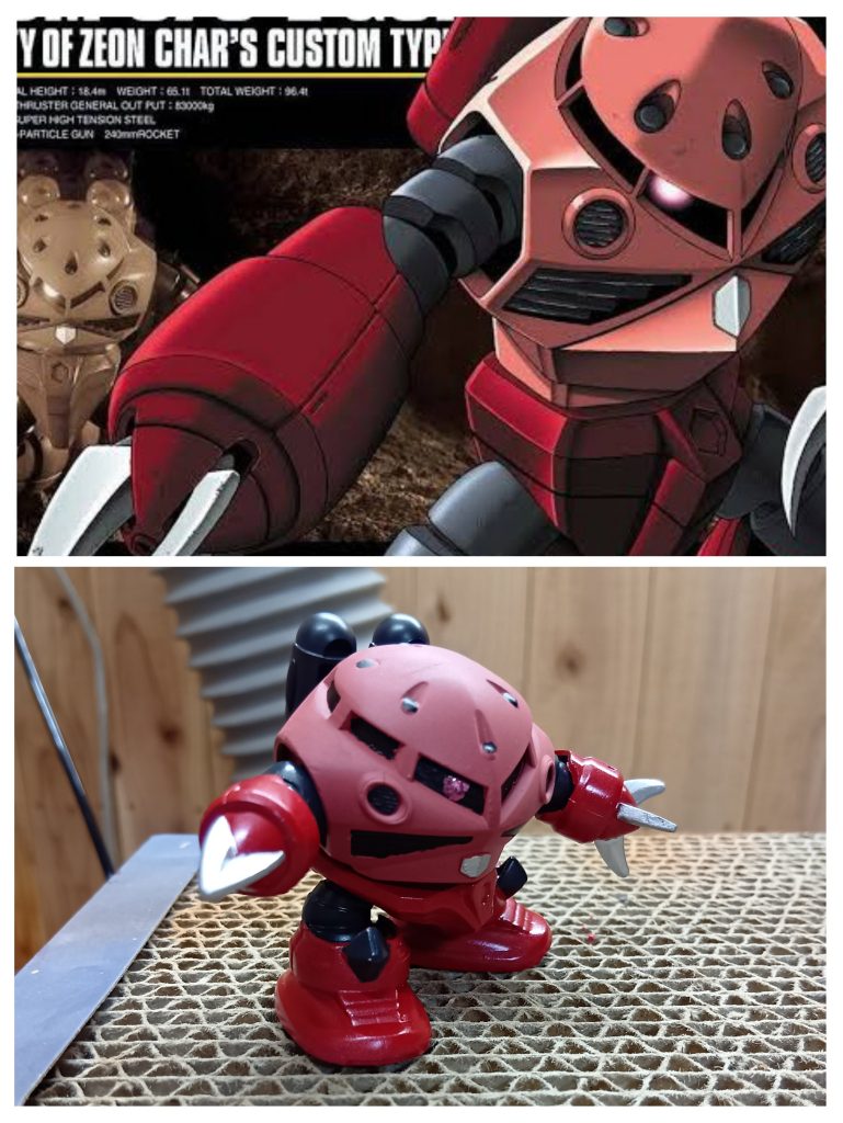 ジムプラくん ✕ SDシャア専用ズゴック ジャブローに散る–5枚目/制作者:okfarm