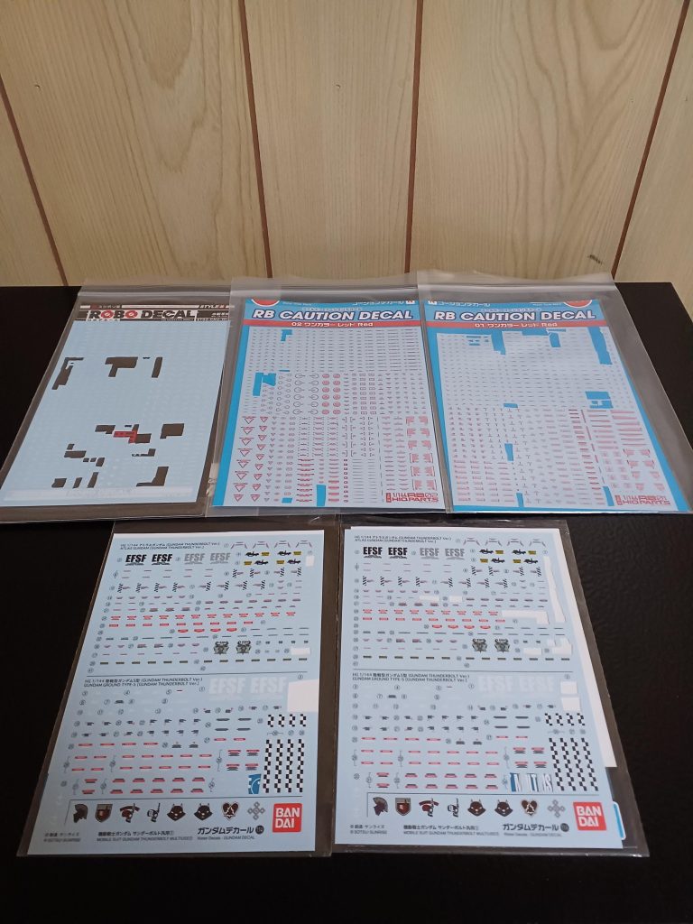 デカールです(gundam-kao6)