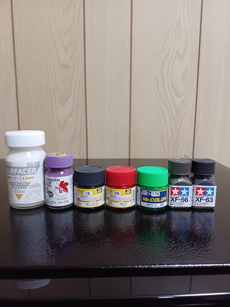 塗料です(gundam-kao6)ドム・トローペンも、結構シンプル。