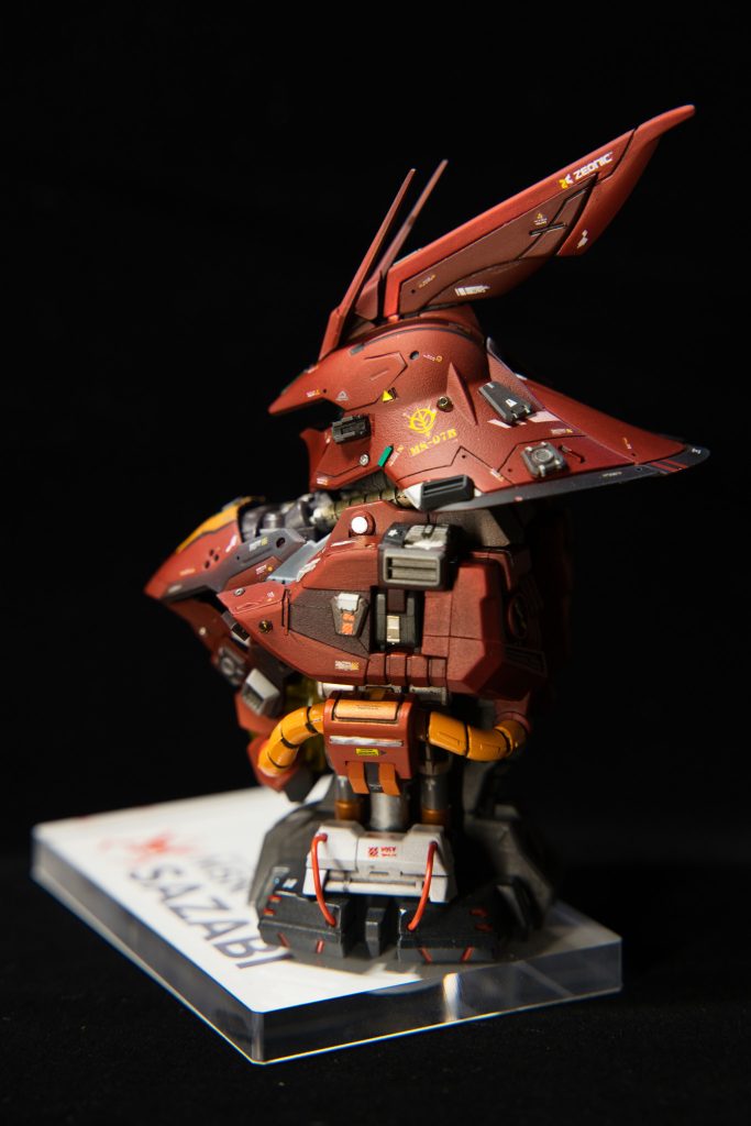 真横ショットディテールアップも盛り盛りですキット自体が小さいのでちょっとディテールアップパーツが大きく貼り付けすぎかな?感はありますね