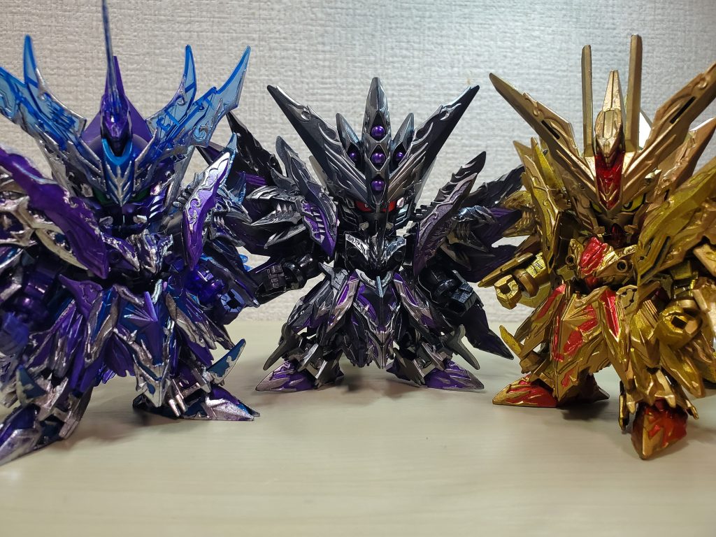 過去作のスペリオルシリーズと一緒に記念撮影（笑）並べると少しは筆塗り技術上がった？？？