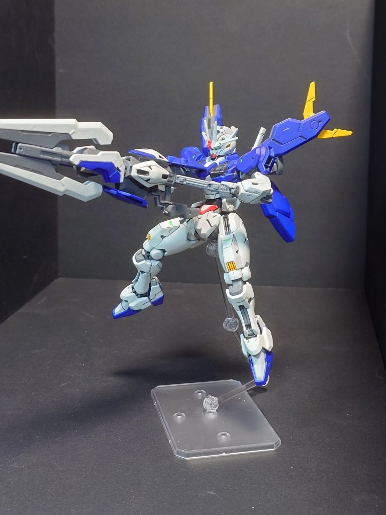 ガンビットライフル照射構えエアリアル改修型といえばこの構えが必殺技的な感じがして印象に残ってます。