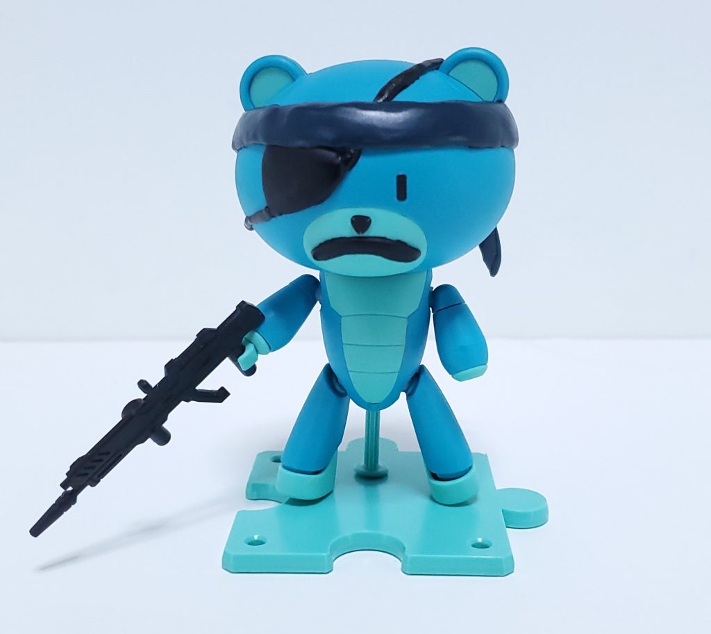 「待たせたな」プチッガイはMGSのBIG BOSSことスネーク、特にピースウォーカー時のものをモチーフにしています。