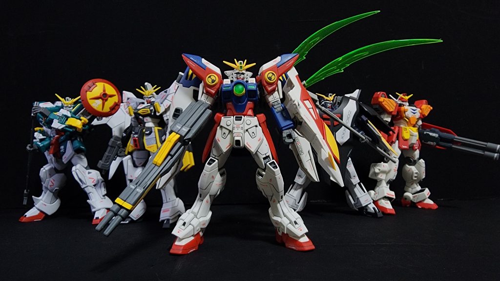 五機が揃いました。初期OPの並びで。