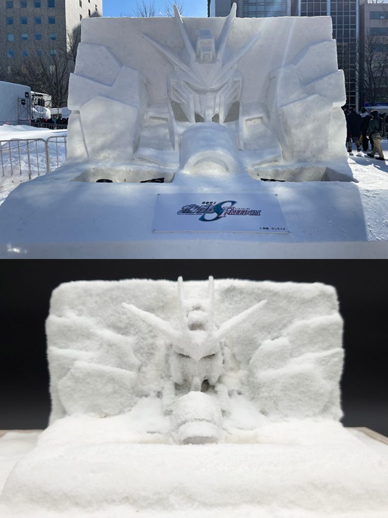 本物と比較我ながらそれっぽくできたと思います。