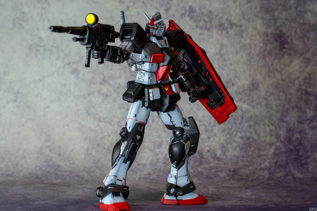 RG 1/144 RX-78-2 ガンダム Ver.2.0をMSV プロトタイプガンダム風に全塗装–3枚目/制作者：KPO