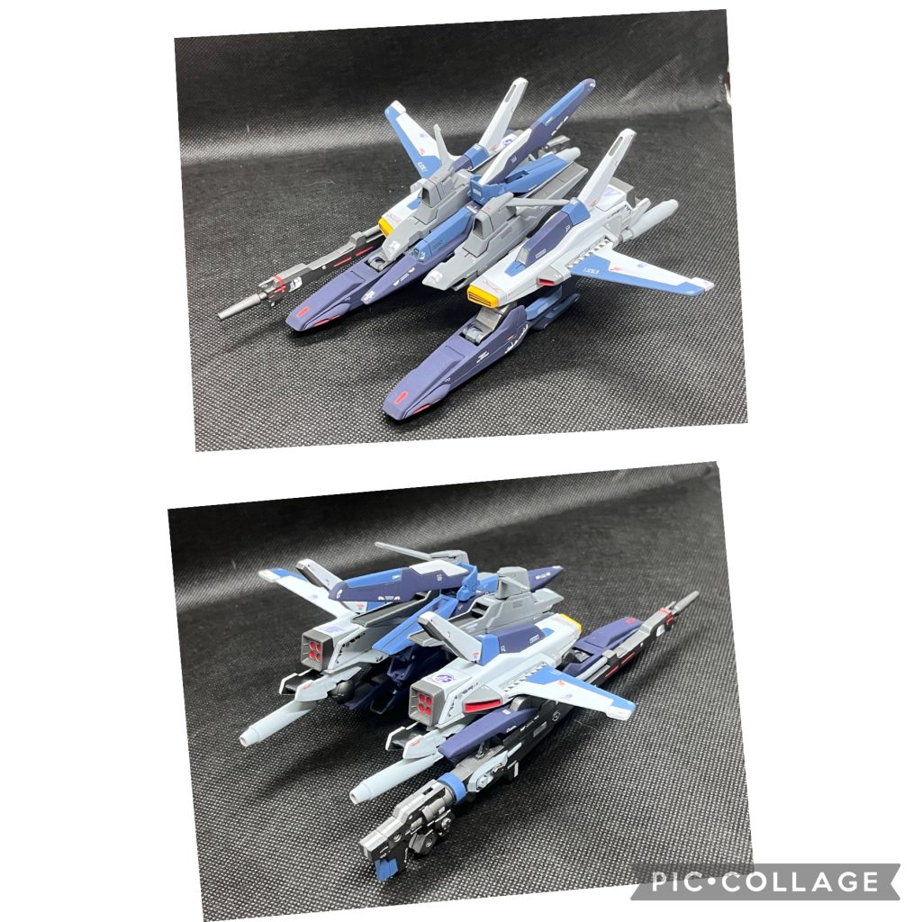 Gディフェンサーはこんな感じです。ライトニングブースターを真ん中にガッツリ合体させて無人機にしました。