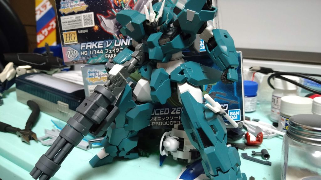 本体加工はすぐ済みましたが武装に難航