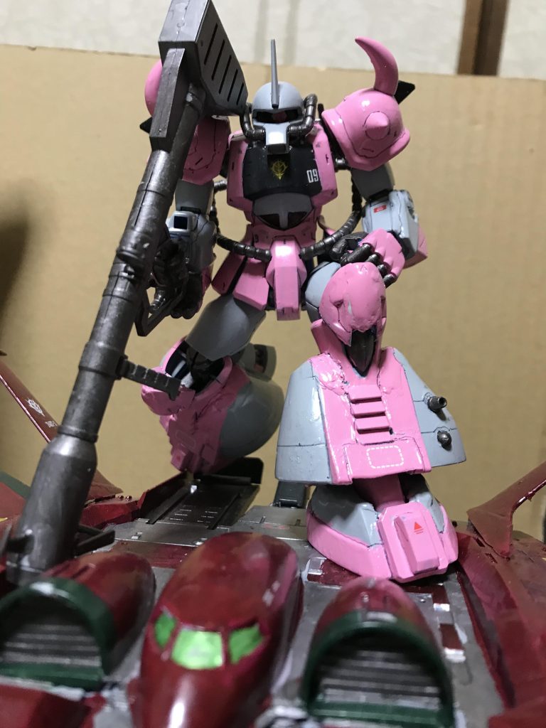 アップで。いゃ〜間違えた脛部分太くしすぎた、気づいた時すでに遅しでした。