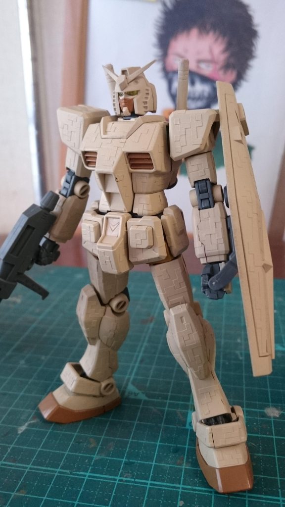 二色目はライトブラウンからのマステ。