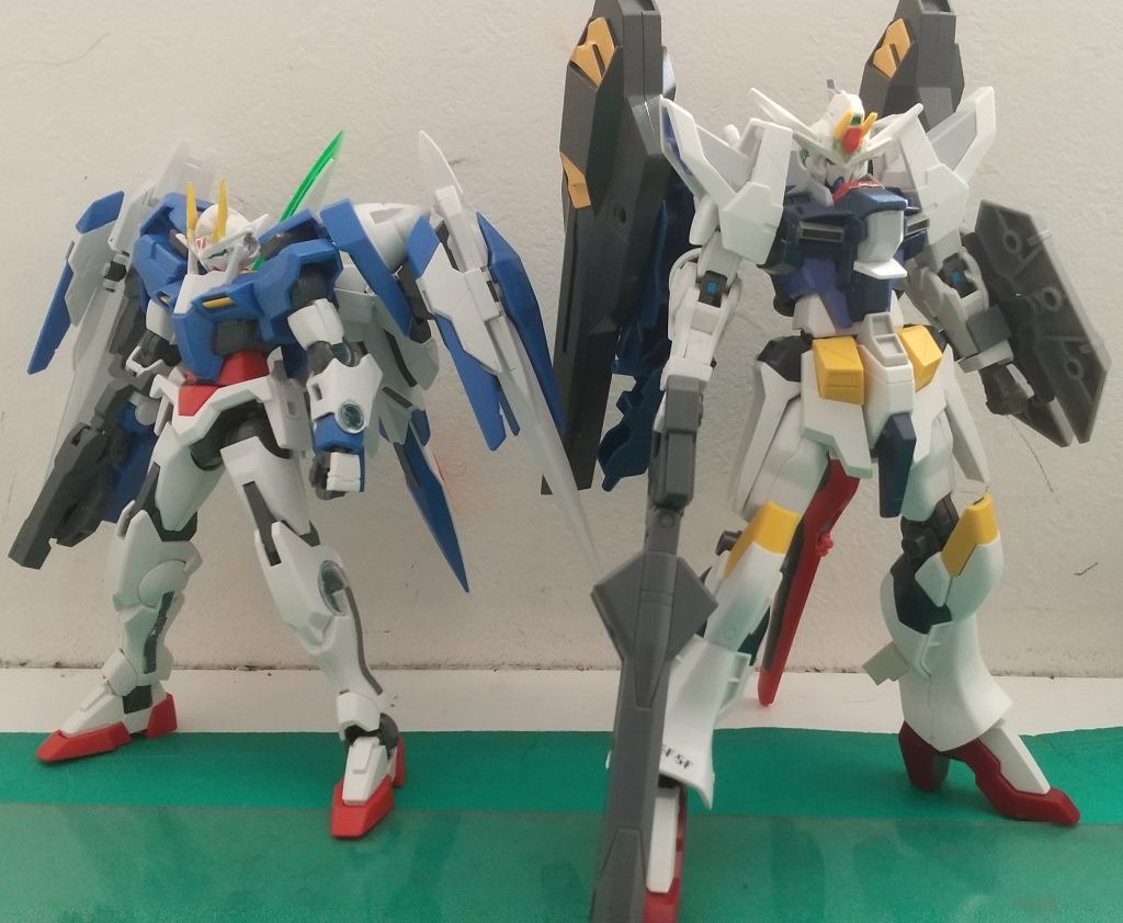 以上リボーンズガンダムもどきでした。諸事情により投稿できなくなりそうなので、あわてて投稿しました。なので、作品の華である頭部が下手すぎる。本当に悔しい。