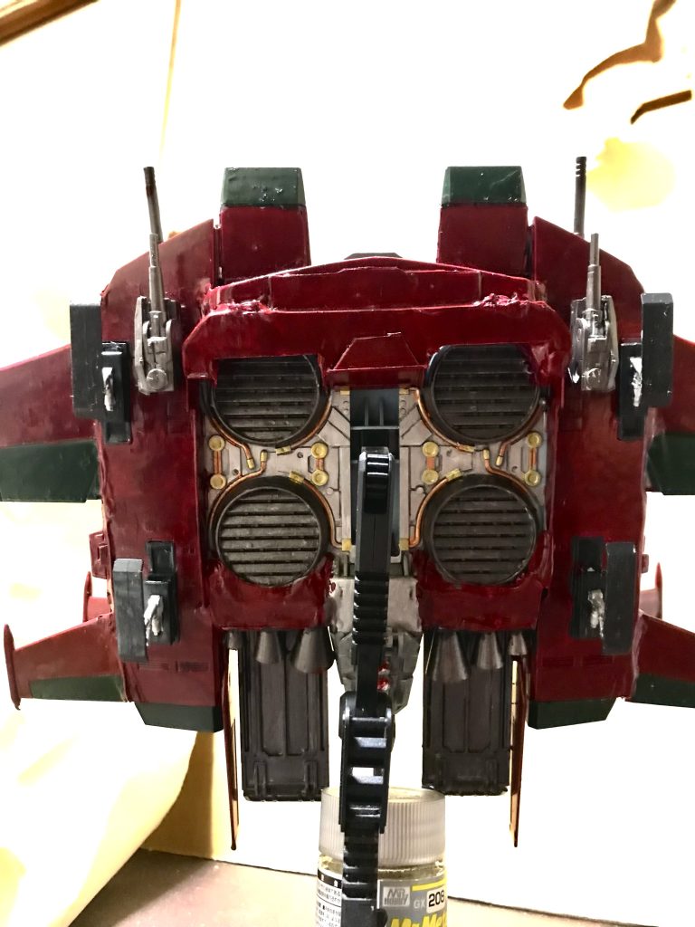 裏側､プラ板で下手なりにやってみました。　最後まで御覧いただきありがとうございました。