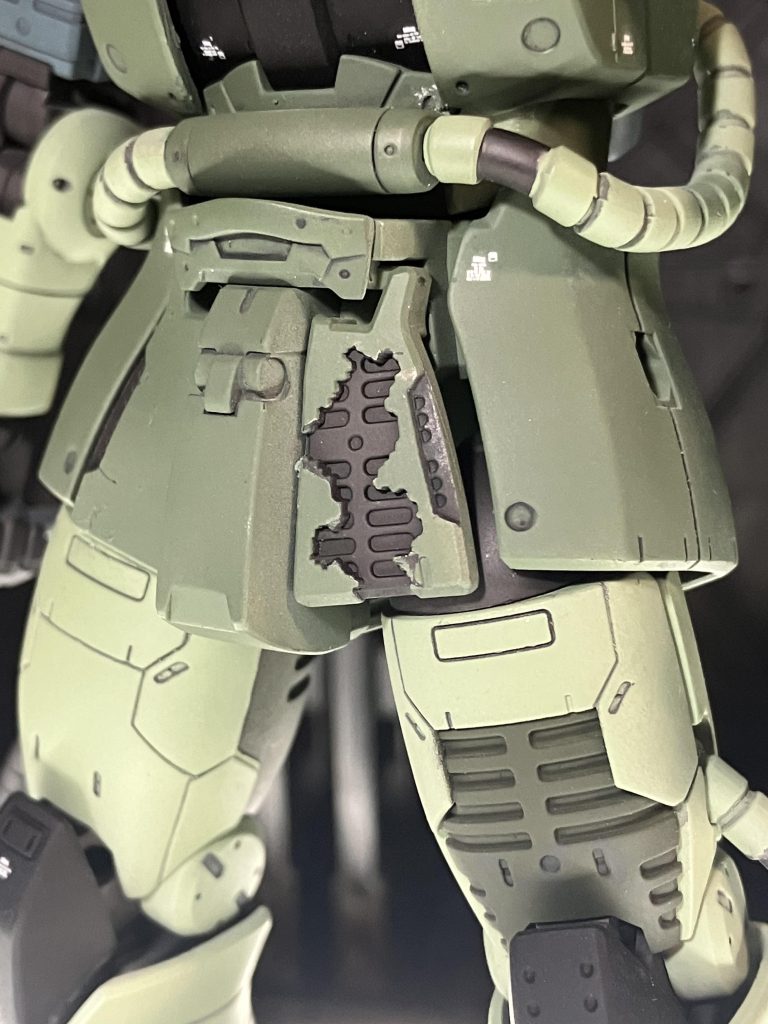 こっちはシールドよりマスキングが上手くいっています艶消しコートも今回初めてやりましたがあると無いとでは結構出来栄えに差が出たので今度からは吹こうかなと思ってます