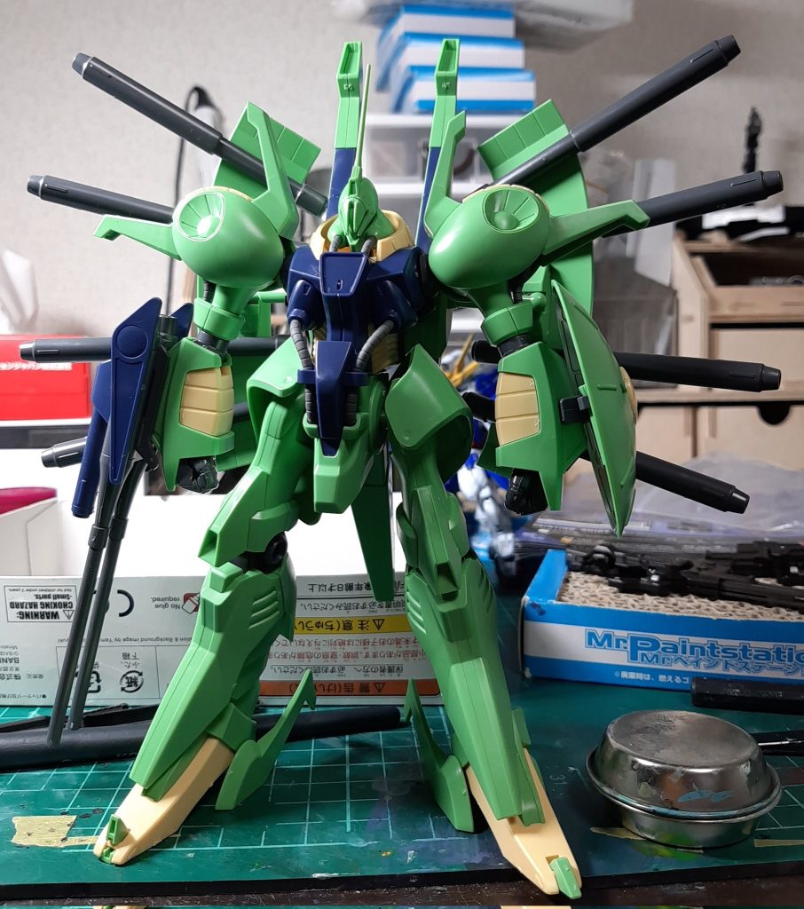 最後に素組みとの比較を。最後まで閲覧いただきありがとうございました!!