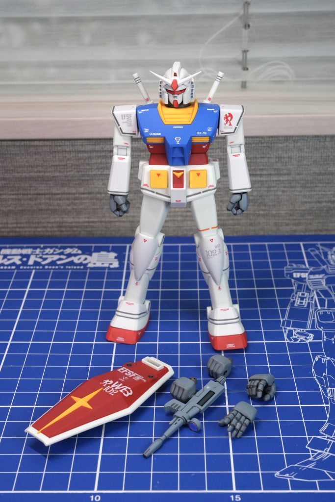 Also I took some time to create this combination of different decal styles(grey-coloured stripes from old-school HG/red-pegasus logo from old MG kits/tiny markings from recent Origin kits, etc.)
