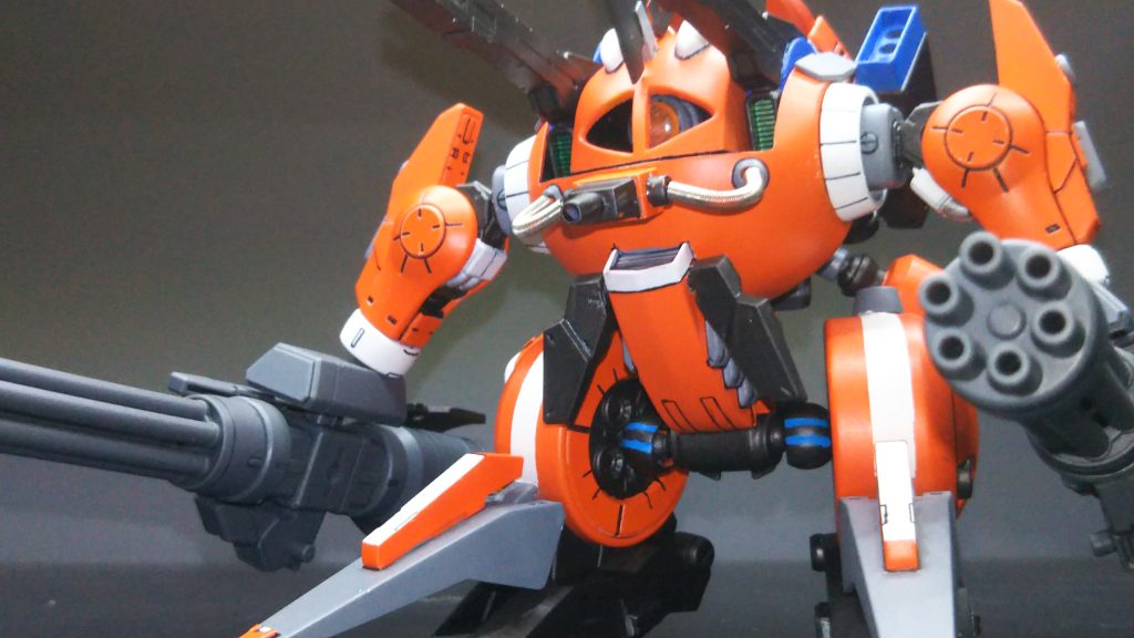 元々はアッグのバージョン違いの戦闘用アッグを作る予定だったが、戦闘用アッグのミサイルポッドの良いのが見つからなかったので、方向性を変えて宇宙用にしようとしたのが始まり。