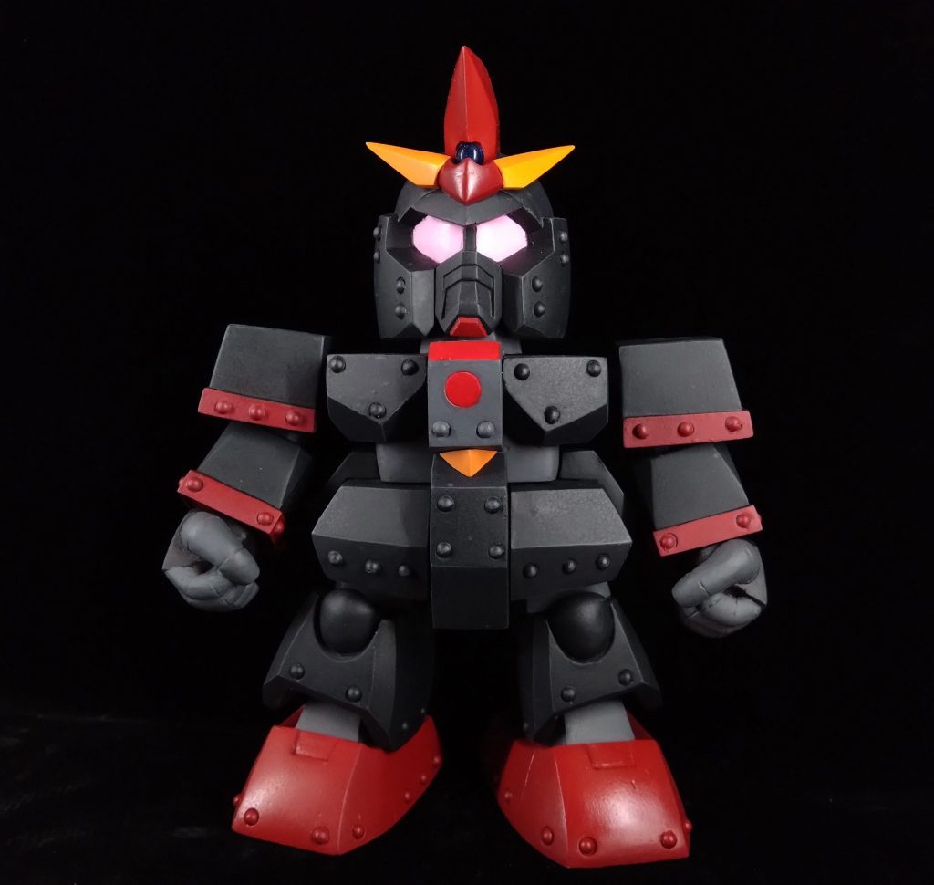 塗装はシタデルの筆塗り。わかりにくいですが、黒の部分のエッジにグレーを乗せています。