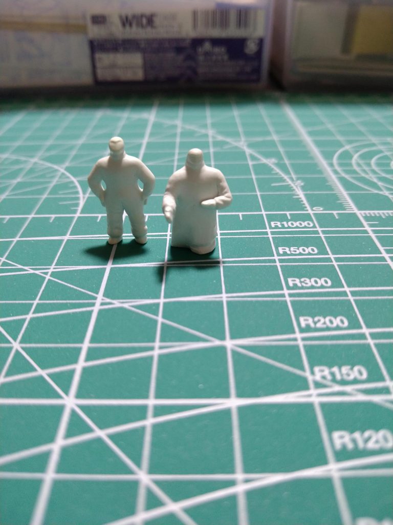 作成途中のルトガーさんとデニスさん。