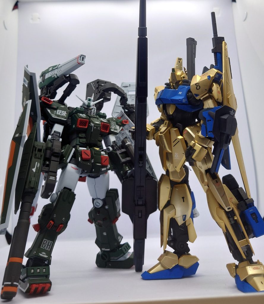 MGフルアーマーガンダム＆百式（可変式）