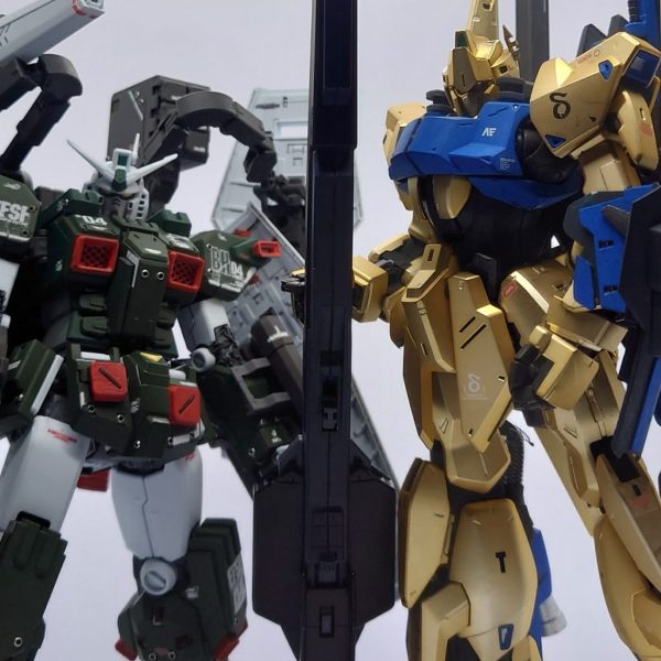 MGフルアーマーガンダム＆百式（可変式）