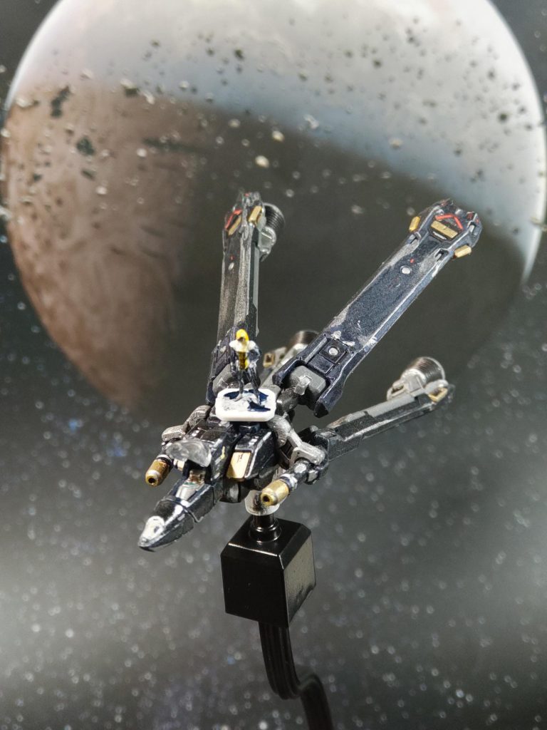 X2のコア・ファイターとザビーネ毎度ながらザビーネの塗りは適当wなんとなくで良いと割り切ってます