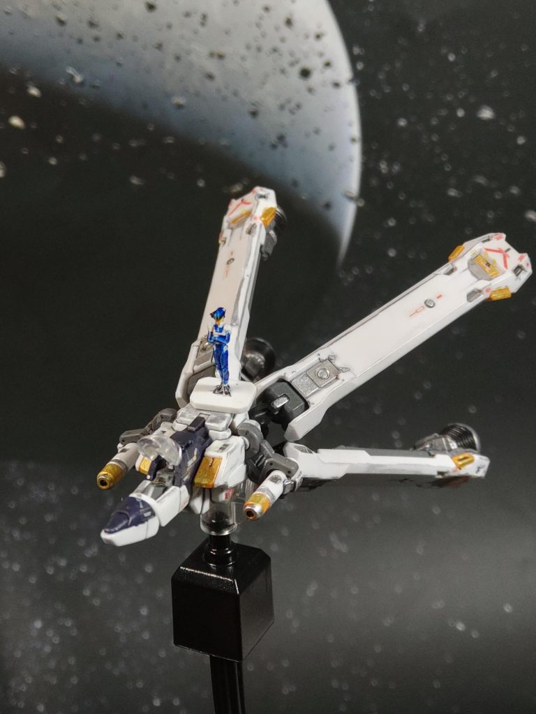 こちらはX1のコア・ファイターとキンケドゥこちらのキンケドゥは更に適当wまぁ大きさも適当だし、なんとなくでOKOK