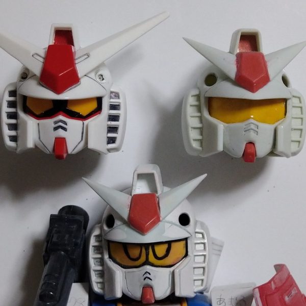 ＢＢ戦士　ガンダム　顔　お手軽改修（第1話）