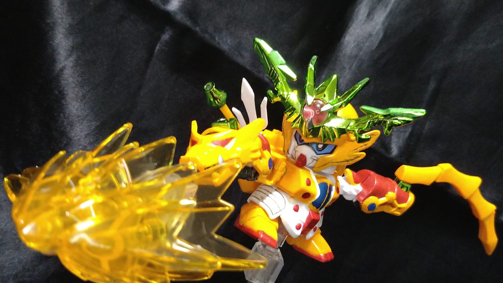 龍型の爆炎とかにしたかったけど、難しいのでコチラの「 破」も悟空の筋斗雲の先端パーツを拝借