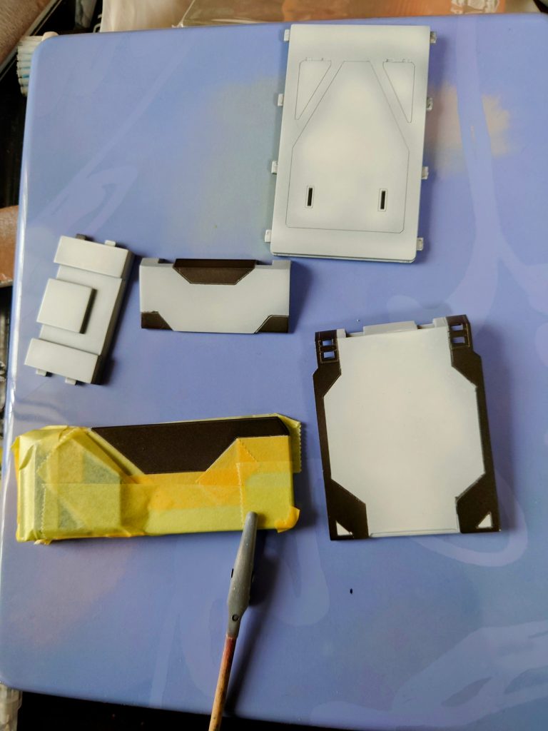 マスキング塗り分けは、こんな感じ