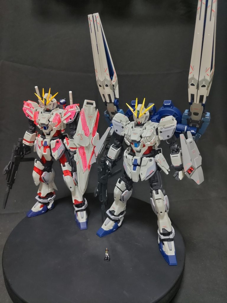 MGナラティブガンダムC装備とツーショット