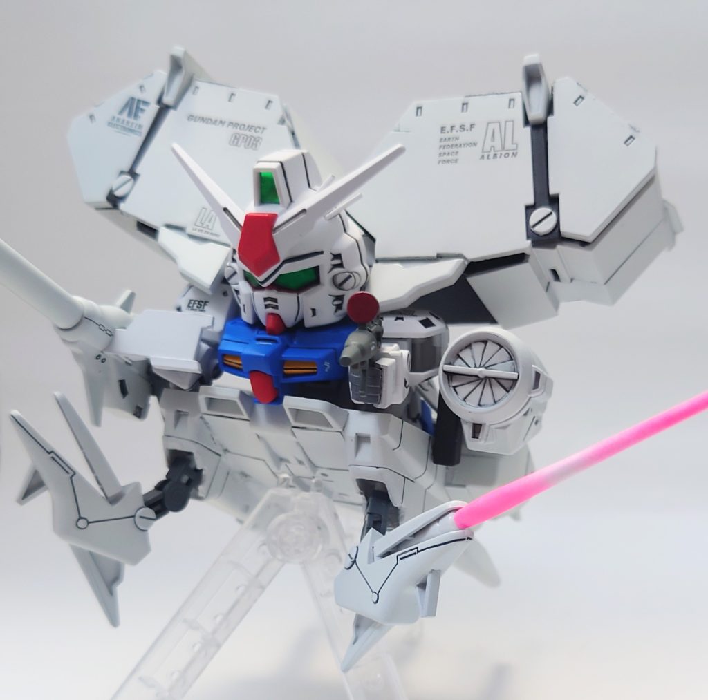 やりたいことを何とか詰め込めたという感じで、終わってみれば駆け抜ける嵐のような3ヶ月間でした。主役機コンテストがSDもOKということで、これが大きなモチベーションになりました。締め切りって大事(笑)。