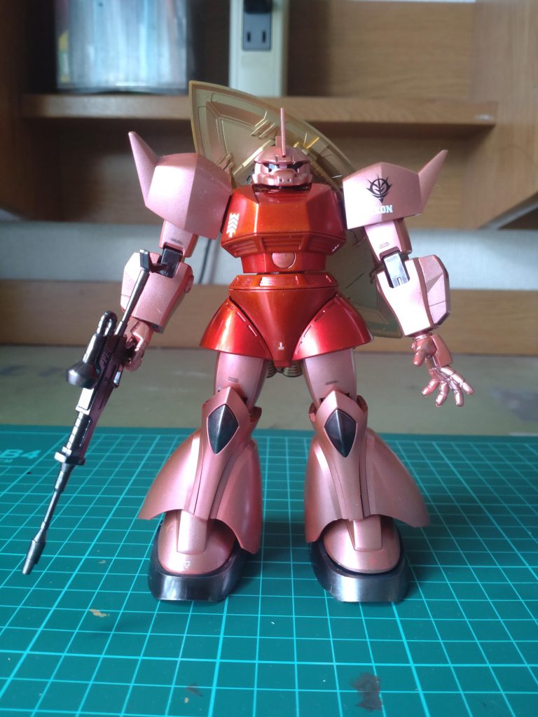 2023年作です。デカールの貼り方がまだ遠慮しがちだな。ガンダムマーカーエアブラシで全塗装！メッチャ楽しかった記憶があります！