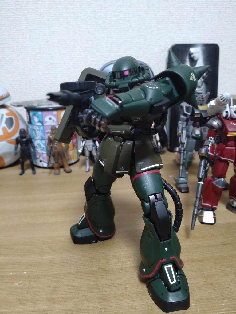 どうも紅組らしいです。劣勢じゃないですか！！来年ブラッシュアップしてアップしようと思ってたリアルタイプザクを急遽投稿いたします！