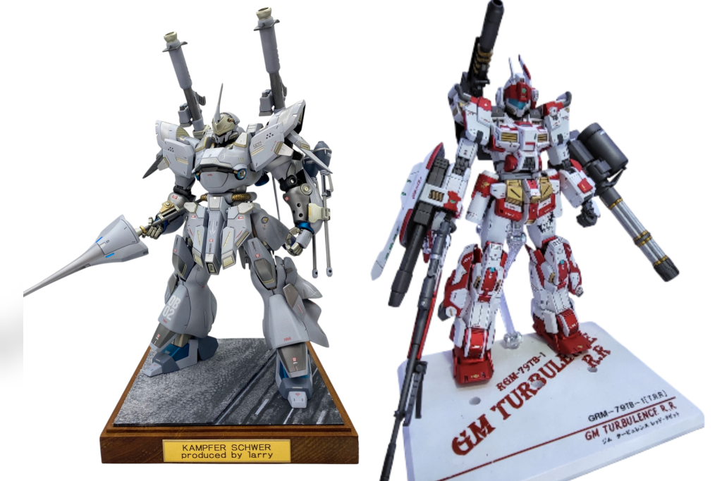 今回いつもお世話になっているらりさんのケンプファーの横に並べられる機体を作成しようとおもいジムタービュレンスレッドラビットをつくりました。らりさんのケンプファーもとてもいい仕上がりでかっこいい機体ですので是非みてみてください!🙇♂️