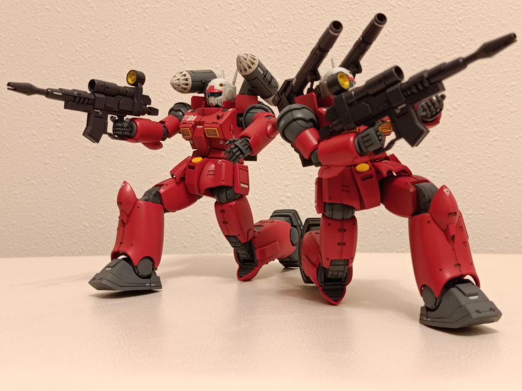 今回、初めて２体同時製作にチャレンジしてみましたが、塗装工程が一回で済み、仕上がり感も統一できるのが良いと思いました。最後までご覧いただきまして、ありがとうございました。