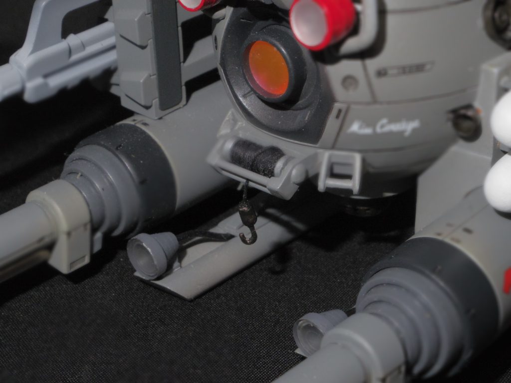 ウィンチのモールドがあったので、糸と真鍮線ででっち上げ。