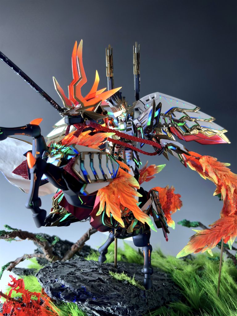 RG信長ガンダムエピオン天下無双大将軍(再掲➕ジオラマ)–3枚目/制作者：きこりの切り株派