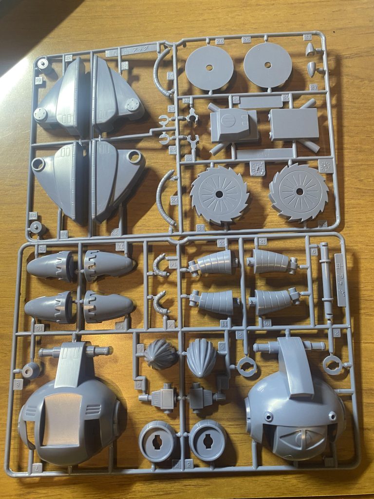 ランナー2枚のシンプル構造