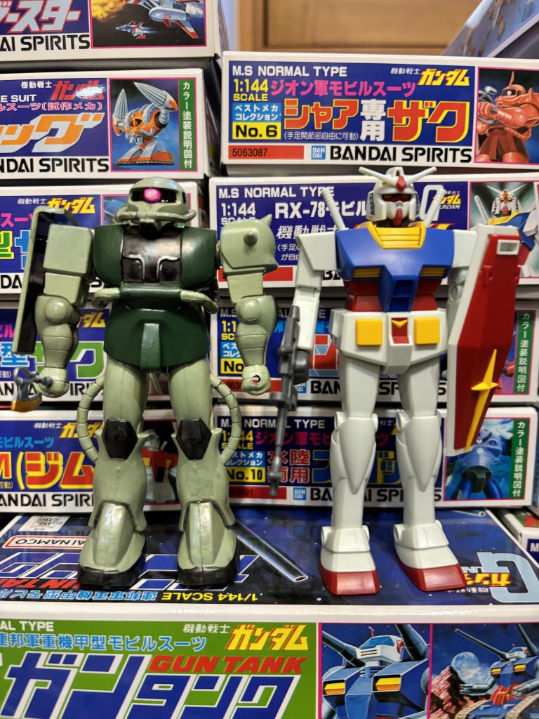 この上からウェザリングなどしようとしていたんですが、このままがガンダムとお似合いに！