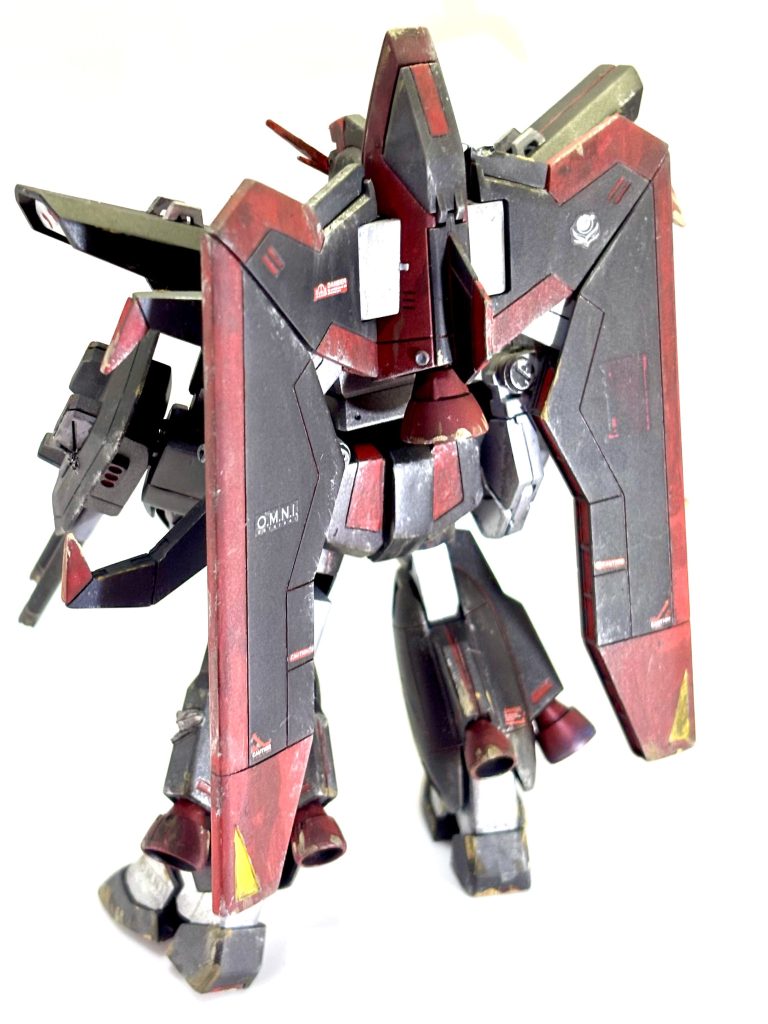 それでウェザリングダメージ加工に切り替えました笑ちょうどウェザリングの練習用に(gundam-kao5)