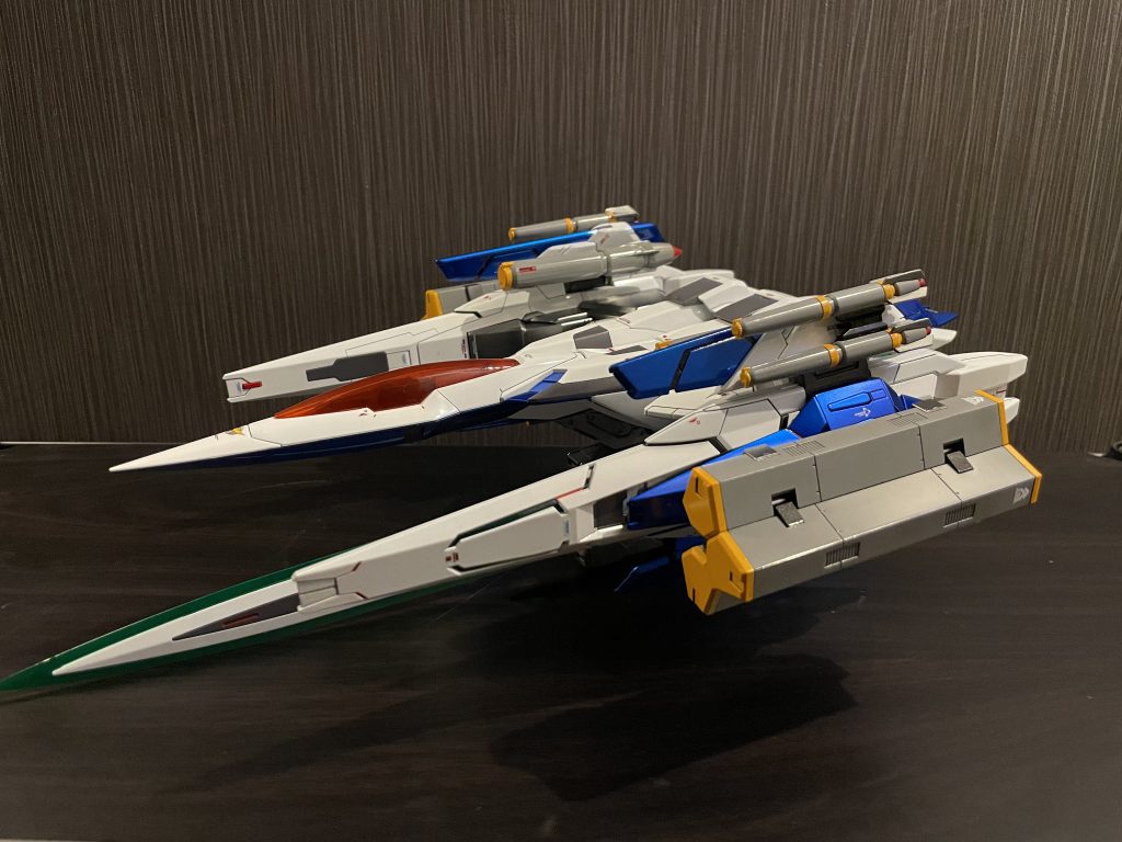 オーライザーも塗装。ホワイトの消費量が半端ない。(gundam-kao5)