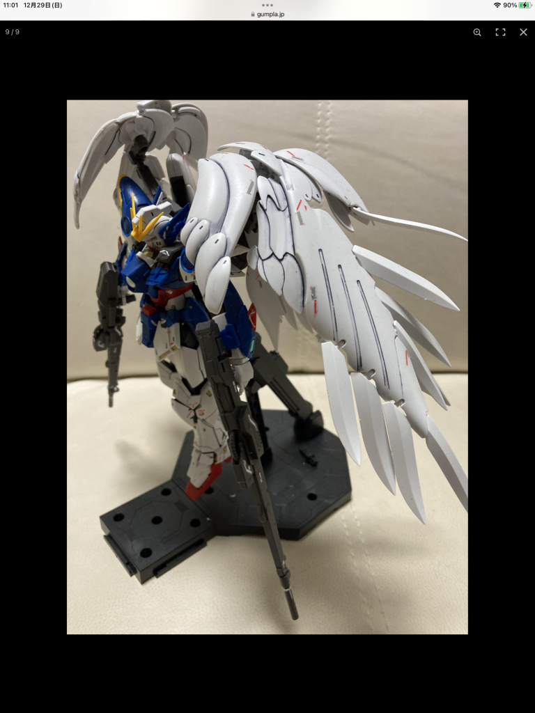 ウイングガンダムZERO EW–4枚目/制作者：hiroaki9004