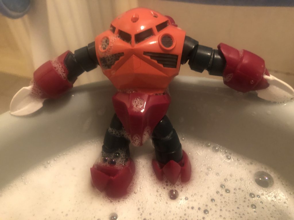 水陸両用機はお風呂がよく似合う😆ポロリも少ないので安心☺️