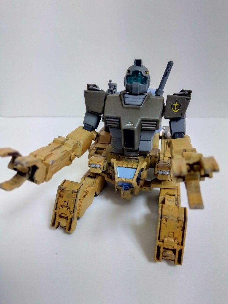 ジオラマに使用したHGUCジムをリサイクルしてみました。